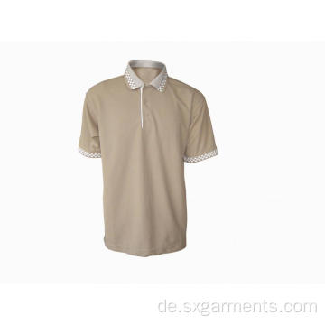 65% Polyester 35% Baumwollmann-Polo-Shirt Kurzarm